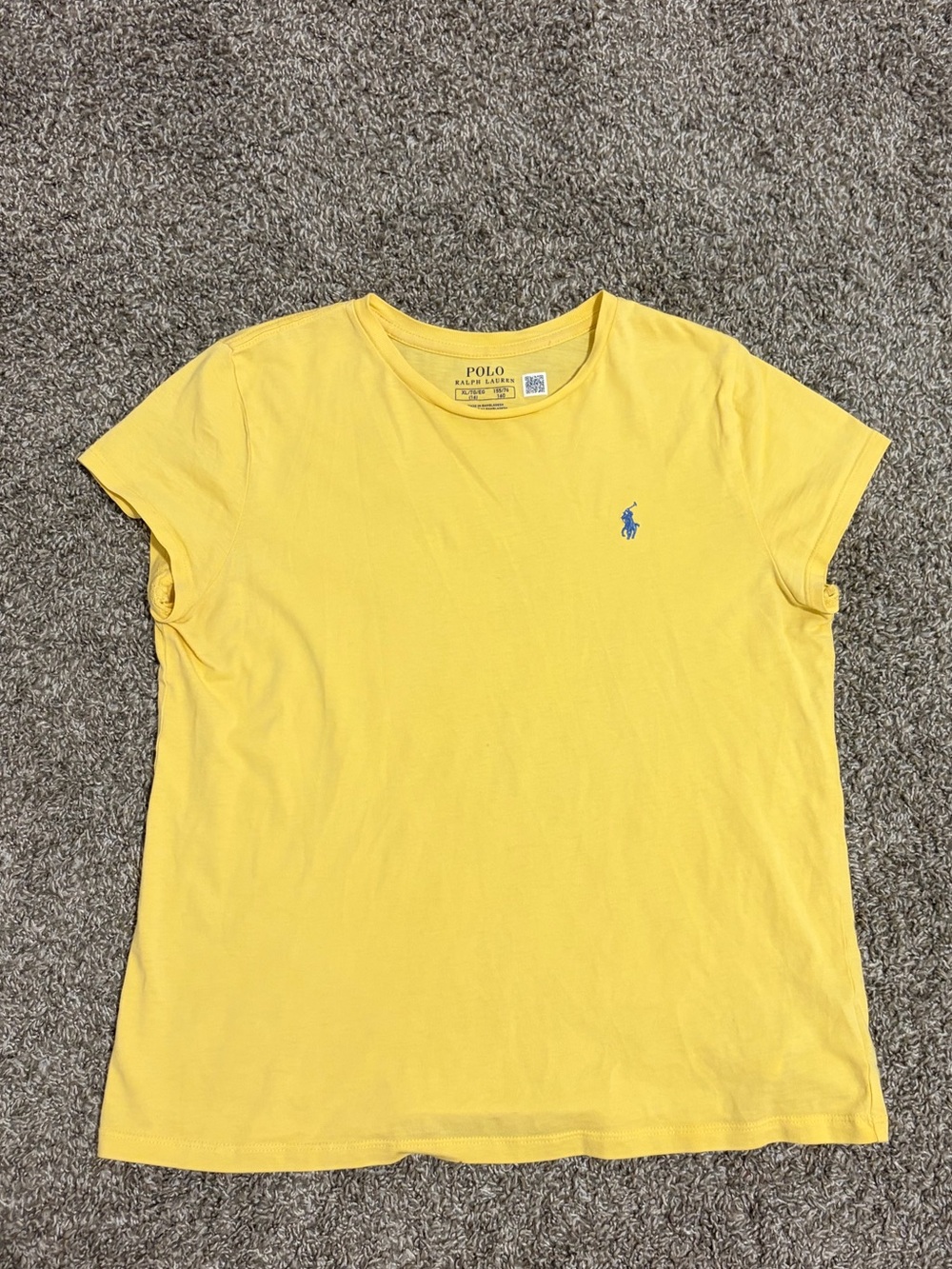 Polo by Ralph Lauren Lemon Yellow Women's Short Sleeve Crew Tee
